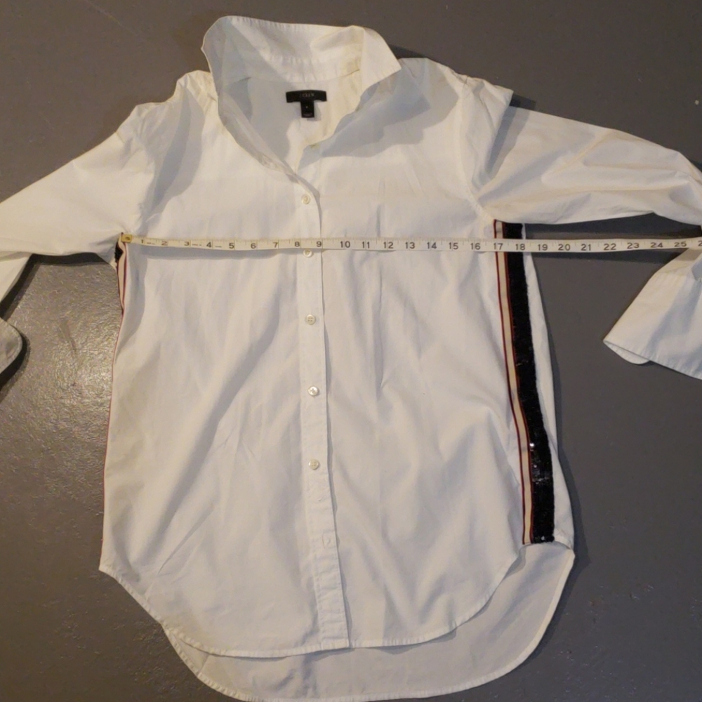 J Crew crisp white shirt